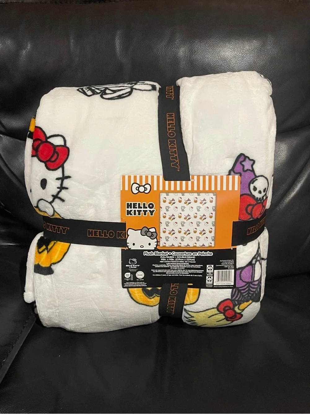 Halloween Hello Kitty Trick or Treat Blanket - Halloween Hello Kitty Blanket